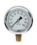 WIKA Model 213.53 4 in. -30 hg 100 psi 1/4 in. MNPT Pressure Gauge W9699061 at Pollardwater