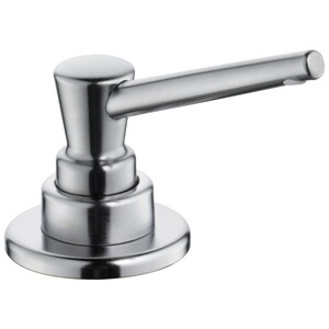 10 oz. Deck Mount Plastic Soap & Lotion Dispenser in Arctic Stainless