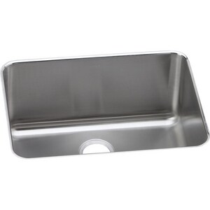 25-1/2 in. Undermount Stainless Steel Single Bowl Kitchen Sink in Lustrous Satin