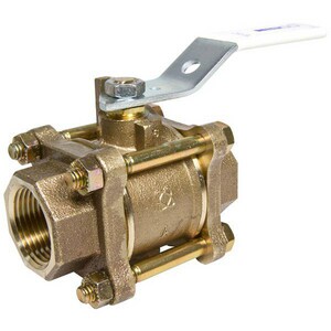 1 in. DZR Silicon Bronze Full Port NPT 600# Ball Valve