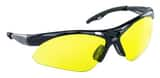 SAS Safety Diamondbacks™ Plastic Safety Glass with Black Frame and Yellow Lens S5400205 at Pollardwater