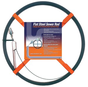 General Pipe Cleaners Flat Sewer Rod 50 ft. x 1/2 in. Flat Sewer Tape ...
