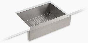 29-1/2 in. Undermount Stainless Steel Single Bowl Kitchen Sink