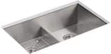 KOHLER Vault™ 35-1/2 x 21-1/4 in. Stainless Steel Single Bowl ...