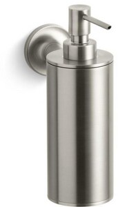 Wallmount Soap Dispenser Vibrant Brushed Nickel
