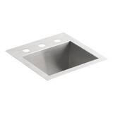 Kohler Vault 15 X 15 In 2 Hole Drop In And Undermount Stainless Steel Bar Sink 3840 2 Na Ferguson