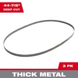 Milwaukee® 10 TPI 44-7/8 in. Standard Deep Cut Portable Band Saw Blade 3 Pack M48390501 at Pollardwater