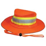 DeltaPlus Boonie Hat with Mesh Top and Adjustable Chin Strap in Hi-Viz Orange DWEL61588HO at Pollardwater