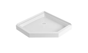 36 in. x 36 in. Shower Base with Center Drain in White