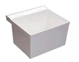 23 x 21-1/2 in. Wall Mount Laundry Sink in White