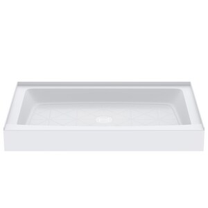 48 in. x 32 in. Shower Base with Center Drain in White