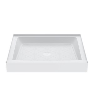 34 in. x 34 in. Shower Base with Center Drain in White
