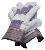 PROSELECT® Cowhide Leather General Duty Driver Gloves in Grey, Blue and Red PSG20452 at Pollardwater