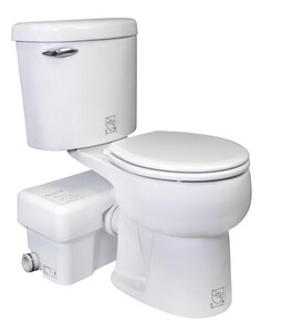 1.28 gpf Round Two Piece Toilet in White