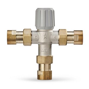 Union Threaded Hydronic Mixing Valve Nickel Plated Brass, Rubber and Plastic 150 psi 145F