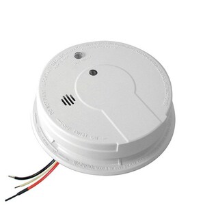 Hardwired Interconnect Smoke Alarm with Hush and 9V Backup Battery