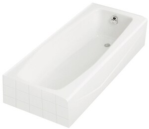 60 in. x 30 in. Soaker Alcove Bathtub with Right Drain in White