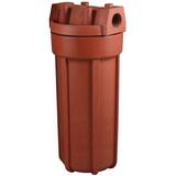 Watts PWHPHT Series 3/4 in. Inlet/Outlet 10  in. Length High Temperature Red Filter Housing to 200 Deg F WPWHPHT1034 at Pollardwater