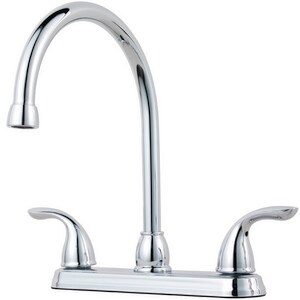 Two Handle Kitchen Faucet in Polished Chrome