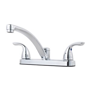 Two Handle Kitchen Faucet in Polished Chrome