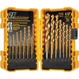 DEWALT Impact Ready® 1/16 in - 1/2 in. 21 Piece Titannium Drill Bit Set DDW1361 at Pollardwater