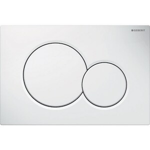 Wall Mount Sigma01 Flush Actuator Plate in Alpine White