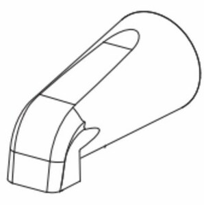 Tub Spout in PVD Brushed Nickel