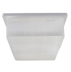 10.5W 1-Light Outdoor Utility LED Flushmount Light in White