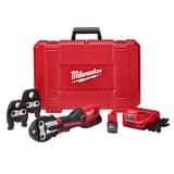 Milwaukee® M12™ Force Logic™ 1/2 - 1 in. Press Tool Kit with Jaws M247322 at Pollardwater