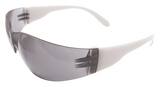 ERB Safety Lucy Plastic Safety Glass with White Frame and Anti-fog, Grey Lens E17944 at Pollardwater