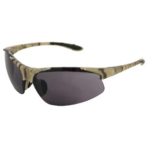 4-1/2 in. Safety Glasses with Camouflage Frame & Smoke Lens