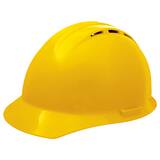 ERB Safety Americana® HDPE and Nylon Vented Hard Hat with 4-Point Mega Ratchet Suspension in Yellow DWEL19452YE at Pollardwater