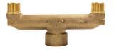 A.Y. McDonald 1 in. FNPT x MNPT Water Service Brass U Branch Lead Free M708UFMGG14 at Pollardwater