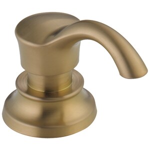 13 oz. Deck Mount Plastic Soap & Lotion Dispenser in Brilliance<REG/> Champagne Bronze