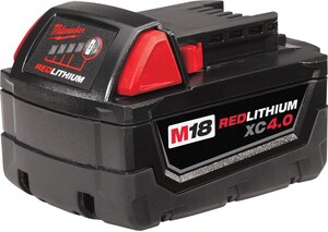 18V and 4AH REDLITHIUM<TRADEM/> Battery