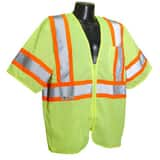 Radians Radwear™ Economy Two Tone Mesh Safety Vest Class 3 Hi-Viz Green 3XL RSV223ZGM3X at Pollardwater