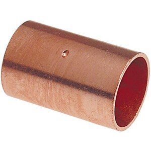 1 in. Copper Coupling with Dimple Stop (1-1/8 in. OD)