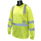 Radians Radwear™ Long Sleeve T-Shirt Class 3 Hi-Viz Green XL RST213PGSXL at Pollardwater