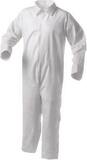 KleenGuard™ KGA35 Liquid and Particle Protection Coveralls, Zipper Front, Open Wrists & Ankles White (Pack of 25) K38917 at Pollardwater