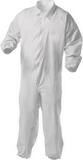 KleenGuard™ KGA35 Liquid and Particle Protection Coveralls, Zipper Front, Elastic Wrists & Ankles EWA, White, L (Pack of 25) K38927 at Pollardwater