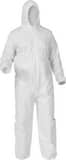 KleenGuard™ KGA35 Liquid and Particle Protection Coveralls, Hooded, White, Large (Case of 25) K38938 at Pollardwater