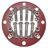FNW® Figure NBG 6 in. Red Rubber Gasket with 304 Stainless Steel Hardware, Full Face 1/8 in. Flange Kit FNWNBGS41RF8U at Pollardwater