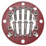 FNW® Figure NBG-R-SS 6 in. 150# Red Rubber 304SS 1/8 in. Nut, Bolt & Full Face Gasket Kit FNWNBGS41RF8U at Pollardwater