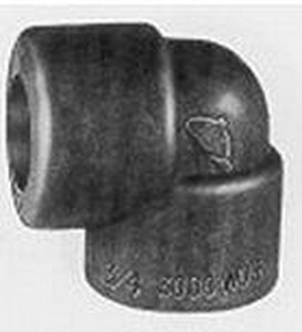 1 in. 3000# A105 SW 90 Elbow Forged Steel Socket Weld