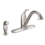 Moen Camerist™ Single Handle Kitchen Faucet with Side Spray ...