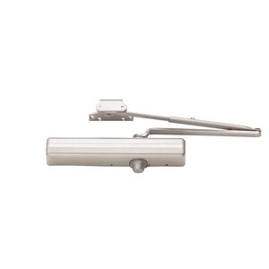 2 in. Cast Iron Medicine Duty Door Closer (Non-Handed) in Aluminum