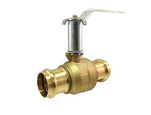 3/4 in. Brass Full Port Press Ball Valve