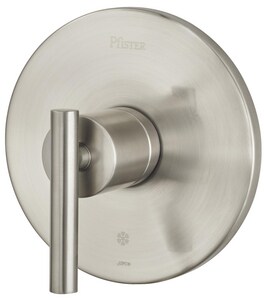 Single Handle Pressure Balancing Valve Trim in Brushed Nickel