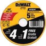 DEWALT Metal Cutting 4-1/2 in. Cutting Wheel (Pack of 5) DDW8062B5 at Pollardwater