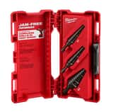 Milwaukee® 1/8 in - 1/2 in, 3/16 in - 1/2 in, 3/16 in - 7/8 in. x 1/2 in, 7/8 in. x 1/4 in. 3-Flat Step 3 Piece M48899221 at Pollardwater